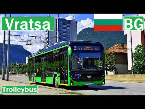 Видео: 🇧🇬 VRATSA TROLLEYBUS/ Враца Тролейбус 2024【4K】