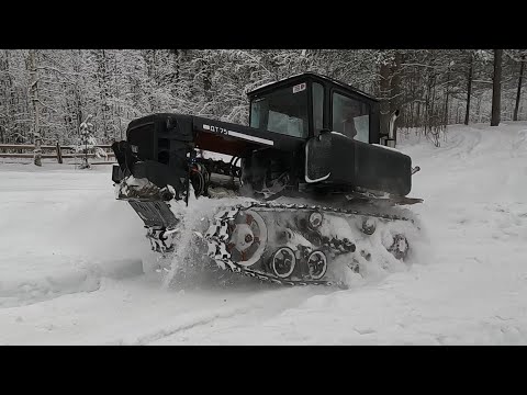 Видео: ДТ75 на японском V8 в 300 сил! Работаем над комфортом!