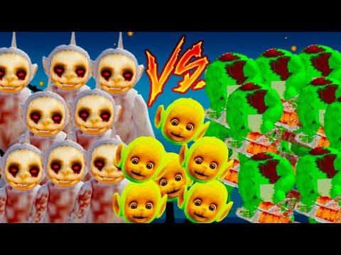 Видео: 50 СЛЕНДИПУЗИКОВ БЕЗ НОГ VS 50 БЕЗГОЛОВЫХ ТЕЛЕПУЗИКОВ ! - Slendytubbies 3 Multiplayer Sandbox