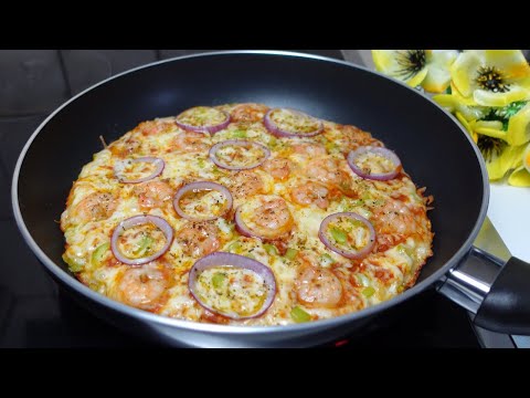 Видео: Пицца без духовки, без замешивания — пицца готова за 5 минут🔥pizza