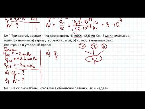 Видео: Ф8 Закон збереження електричного заряду  Задачі