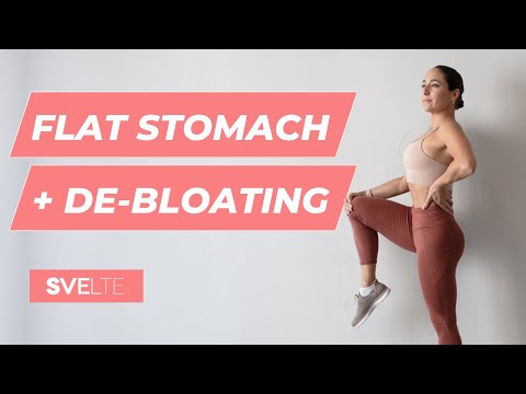 Видео: Тренировка для плоского живота и избавления от вздутия живота | Сжигание жира на животе | Всё сто...