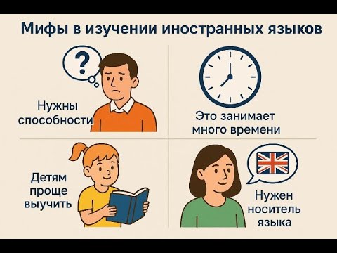 Видео: МИФЫ в изучении иностранных языков