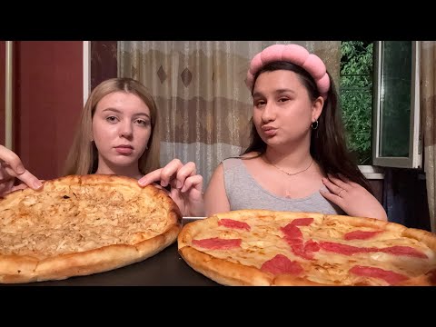 Видео: Мукбанг пицца 🍕 пепперони , 🍕 с курицей  госэкзамены на подходе 🥹