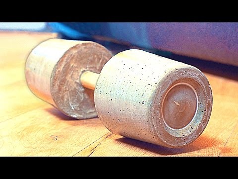 Видео: КАК СДЕЛАТЬ ГАНТЕЛИ ИЗ ПЕСКА И ЦЕМЕНТА