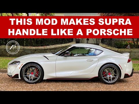 Видео: ЭТОТ МОД ДЕЛАЕТ ЭТУ GR SUPRA УПРАВЛЯЕМОЙ КАК PORSCHE — Инженер модернизирует диски и шины
