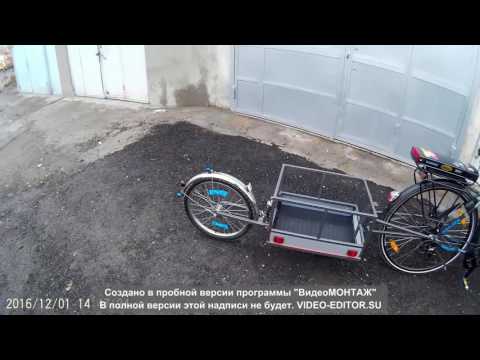 Видео: Самодельный велоприцеп. homemade bicycle trailer. made in ARMENIA