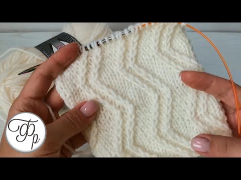 Видео: Узор для шапки «Зиг-Заг»