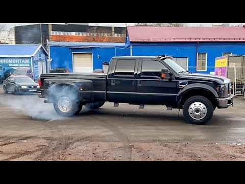 Видео: Чип на Ford F450 и сразу первый выезд! Фура валит как САТАНА!