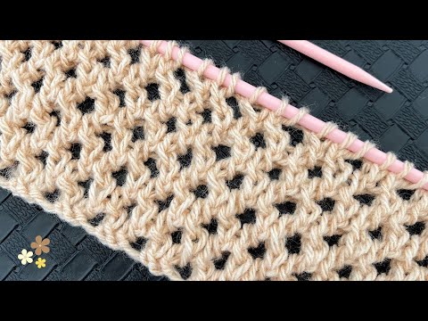 Видео: НЕВЕРОЯТНЫЙ! КРАСИВАЯ СТЕЖКА В ОЧЕНЬ ЛЕГКОМ ВЯЗАНИИ