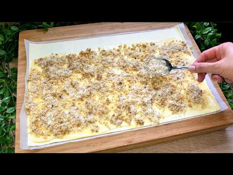 Видео: У тебя есть слоеное тесто? Хрустящий слоеный снек по-новому для любого случая