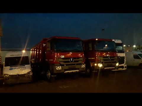 Видео: Получаем новые самосвалы  Mercedes actros 4141k