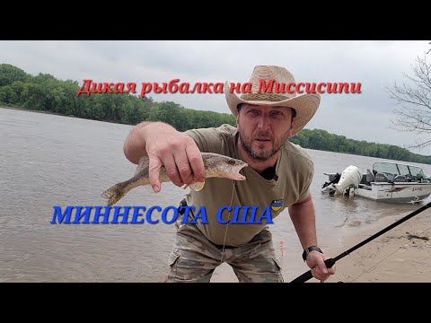 Видео: Рыбалка и рыба на Миссисипи. #миннесота #миссисипи #гринкарта