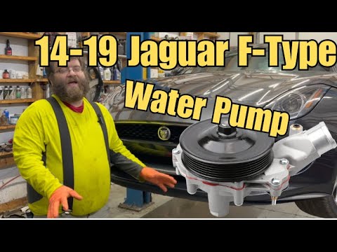 Видео: Замена водяного насоса Jaguar F-Type 3.0 2014-2019
