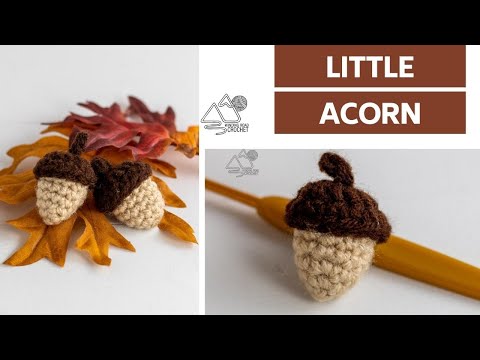 Видео: ВЯЗАНИЕ КРЮЧКОМ: Быстрое и простое вязание крючком желудя для вашего осеннего декора от Winding R...