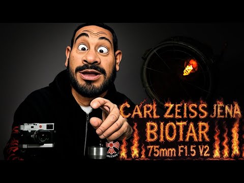 Видео: Carl Zeiss Jena Biotar 75mm f1.5 — ЛЕГЕНДА, которая поражает до сих пор!