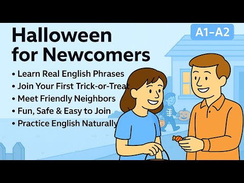 Видео: 🎃 Хэллоуин для новичков | Изучайте настоящий английский для празднования Хэллоуина и веселья в ко...