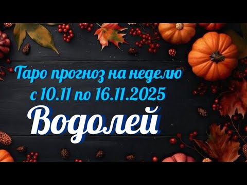 Видео: ВОДОЛЕЙ. ТАРО прогноз от Wise_NikOwl с 10.11.2025 по 16.11.2025. Intuitive tarot reading for success
