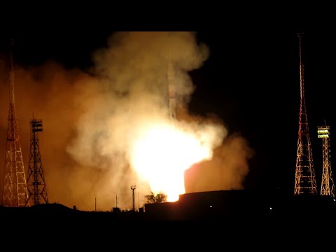 Видео: Запуск пилотируемого корабля «Союз МС-24» с космодрома Байконур. 15.09.2023