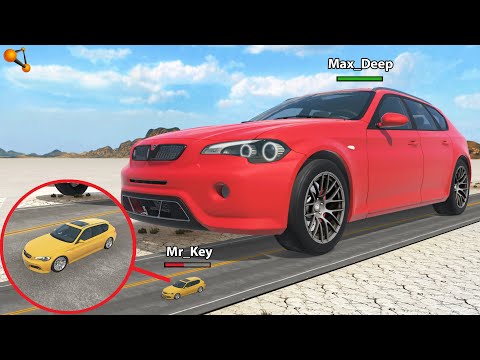 Видео: КОШКИ-МЫШКИ! ДРУГ ПРЕСЛЕДУЕТ МЕНЯ НА САМОЙ БОЛЬШОЙ МАШИНЕ | BeamNG.drive