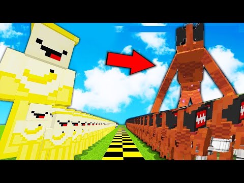 Видео: 1000 БАНАНЧИКОВ ПРОТИВ 1000 СИРЕНЕГОЛОВЫХ В МАЙНКРАФТ