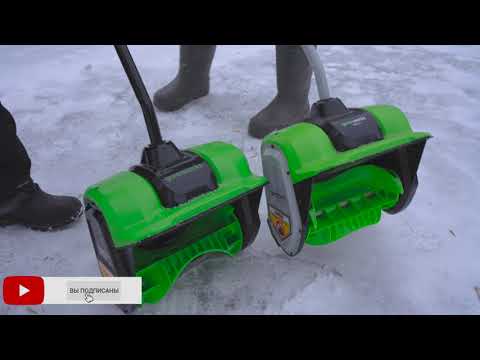 Видео: Тест снеговых мотолопат Greenworks