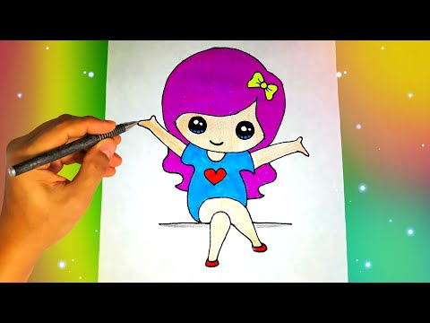 Видео: Как ПРОСТО нарисовать ДЕВОЧКУ?
