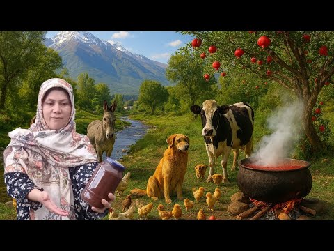 Видео: Неверная деревенская магия | Превращаем свежие гранаты в золотой патоку!