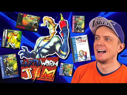 Видео: Все консольные версии Earthworm Jim / Обзор