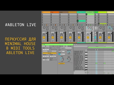Видео: MIDI Tools для создание Minimal Percussion - arpeggiate