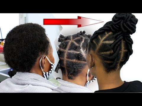 Видео: Африканский пучок с бразильской шерстью | Мастер-класс