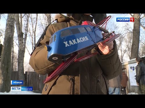 Видео: Гонки на аэросанях. В Абакане прошли соревнования по авиамодельному спорту