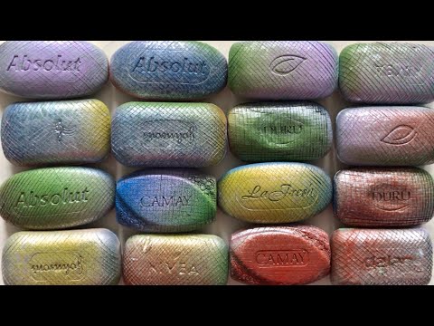 Видео: ASMR SOAP # 205/Soap CUBES🔹ASMR satisfying video/Кубики*Мыльные кубики