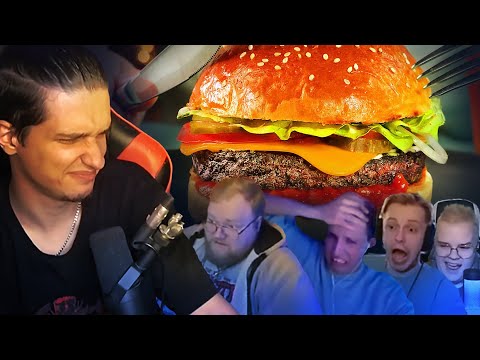 Видео: Меллшер, Мазеллов, Стинт, Каша и T2X2 осуждают бургер из человека