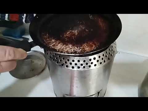 Видео: Экстренная печь из двух кастрюль. Часть 1.