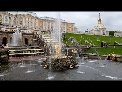 Видео: Фонтаны Петергофа.