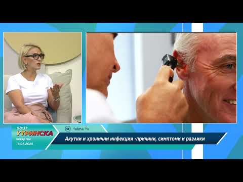 Видео: Утринска тема - Инфекции на надворешниот ушен канал, летна здравствена заштита со Д р Билјана Трифун