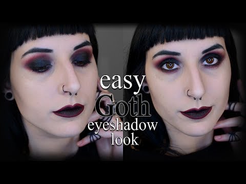 Видео: Простой урок по макияжу smoky eyes в готическом стиле (2019)