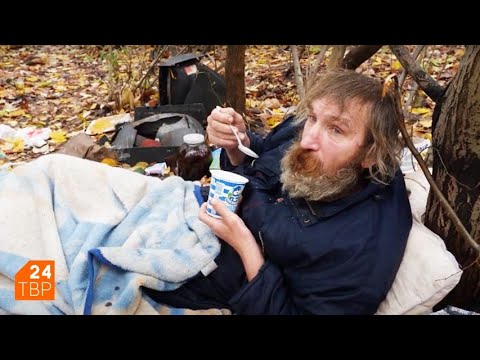 Видео: Бывший афганец живёт под открытым небом | Новости | ТВР24 | Сергиев Посад