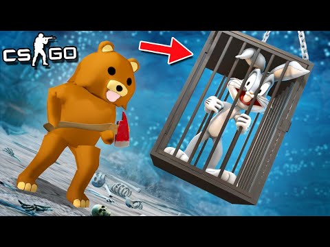 Видео: ТЕБЕ НЕ ВЫЖИТЬ, КРОЛИК! ВЫХОДА НЕТ! ЗЛОЙ МЕДВЕДЬ ЗАПЕР НАС В ЛОВУШКЕ - МАНЬЯК CS:GO