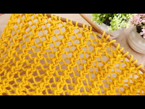 Видео: Простая схема вязания — шарф, шаль, кардиган и летняя одежда @KnittingPatternDIY