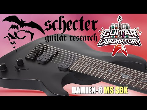 Видео: SCHECTER DAMIEN-8 MS SBK - электрогитара 8 струн с мультимензурой