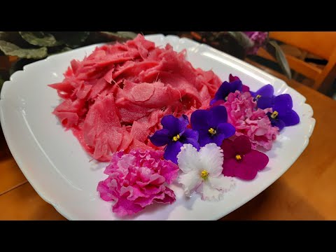 Видео: Маринованный имбирь. Рецепт с подробностями