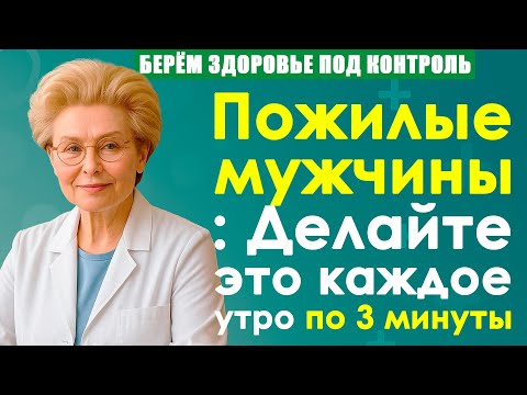 Видео: Пожилые мужчины: Делайте это каждое утро по 3 минуты