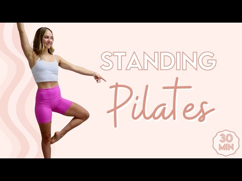 Видео: ПИЛАТЕС СТОЯ: 30-минутная тренировка всего тела