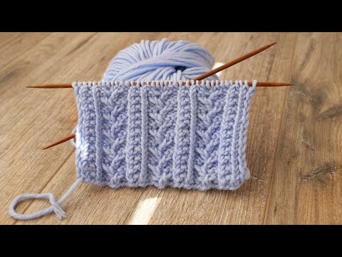 Видео: Узор «из веточек» спицами 🌿 Twig knitting pattern