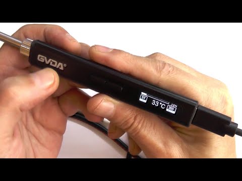 Видео: Самый современный паяльник, новинка GD300 от GVDA, USB-C 5V - 20V широкое питающее напряжение.