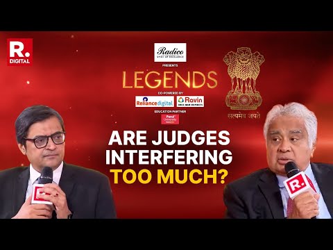 Видео: Хариш Сальве-Арнаб о легендах: переходят ли судьи черту? Падма Бхушан Хариш Сальве отвечает