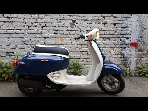 Видео: Почему выхлопная труба скутера Honda Giorno AF24 мокрая