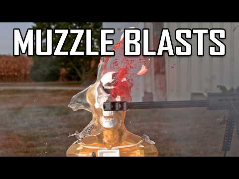 Видео: Насколько опасны дульные выстрелы? — Баллистические высокоскоростные